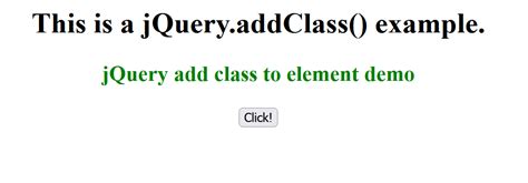 jquery addclass|jQuery Add Class (with Example) .